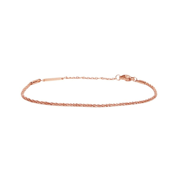 ダニエルウェリントン DANIEL WELLINGTON ブレスレット Elan Twisted Chain Bracelet RG アクセサリー DW00400559 Rose Gold ローズゴールド