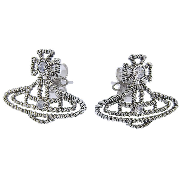 ヴィヴィアンウエストウッド Vivienne Westwood ピアス アクセサリー CRETTA EARRING 62010372 02P156 シルバー｜marcoplus