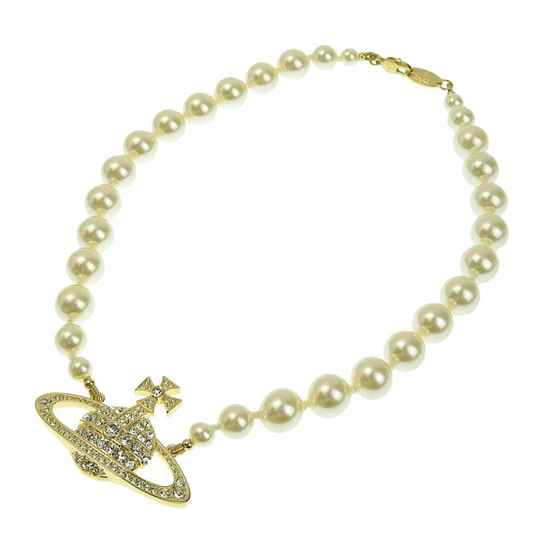 ヴィヴィアンウエストウッド Vivienne Westwood チョーカー アクセサリー ONE ROW PEARL BAS RELIEF CHOKER 63010106 02r202w1 ゴールド 31,070円