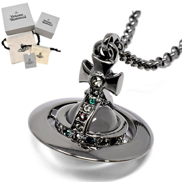 ヴィヴィアン ネックレス　ジャイアントオーブ　ガンメタル Vivienne Westwood ジャイアントオーブ ネックレスガンメタル