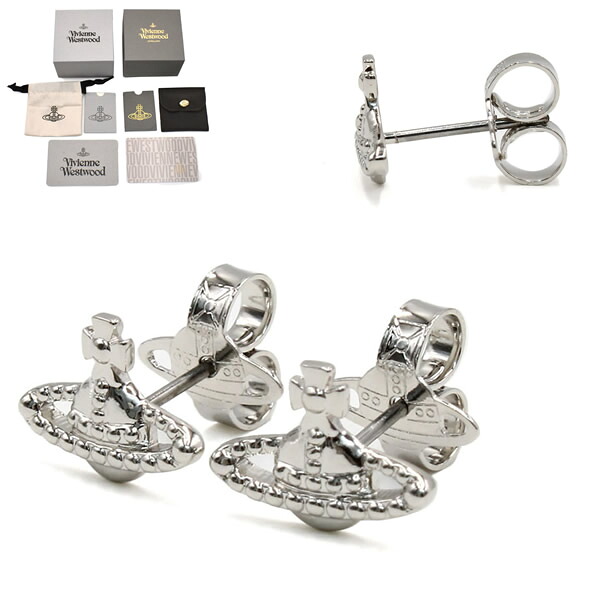 ヴィヴィアンウエストウッド Vivienne Westwood ピアス 62010015-02P019 FARAH EARRINGS レディース PLATINUM シルバー｜marcoplus