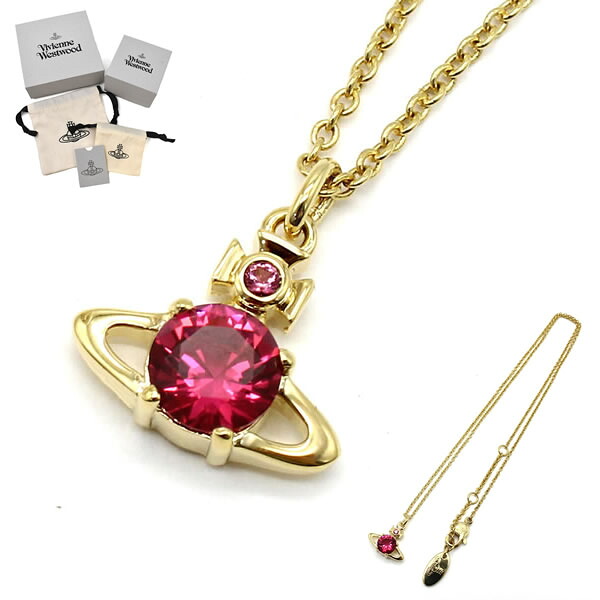 ヴィヴィアンウエストウッド VIVIENNE WESTWOOD ネックレス 63020095-02R425-SM REINA PENDANT ペンダント ゴールド｜marcoplus