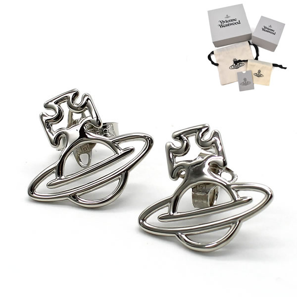 ヴィヴィアンウエストウッド VIVIENNE WESTWOOD ピアス 62010332-02P019-FJ PERLA EARRINGS シルバー PLATINUM｜marcoplus
