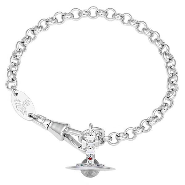 ヴィヴィアンウエストウッド ブレスレット Vivienne Westwood 61020057-02P019 ニュー プチオーブ ラインスト－ン シルバー NEW PETITE ORB BRACELET
