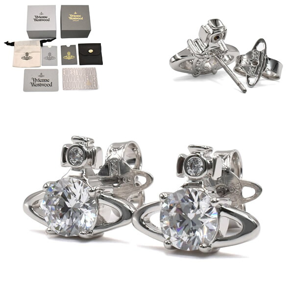 ヴィヴィアンウエストウッド ピアス Vivienne Westwood 62010070-02P102 REINA EARRINGS レディース シルバー|marcoplus