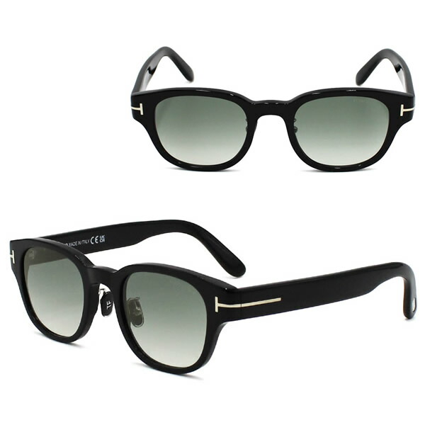 TOM FORD ブルブラックグラデーションサングラス　FT1048 Tom Ford Sunglasses Unisex Gray Brown FT1048-D-20B-52
