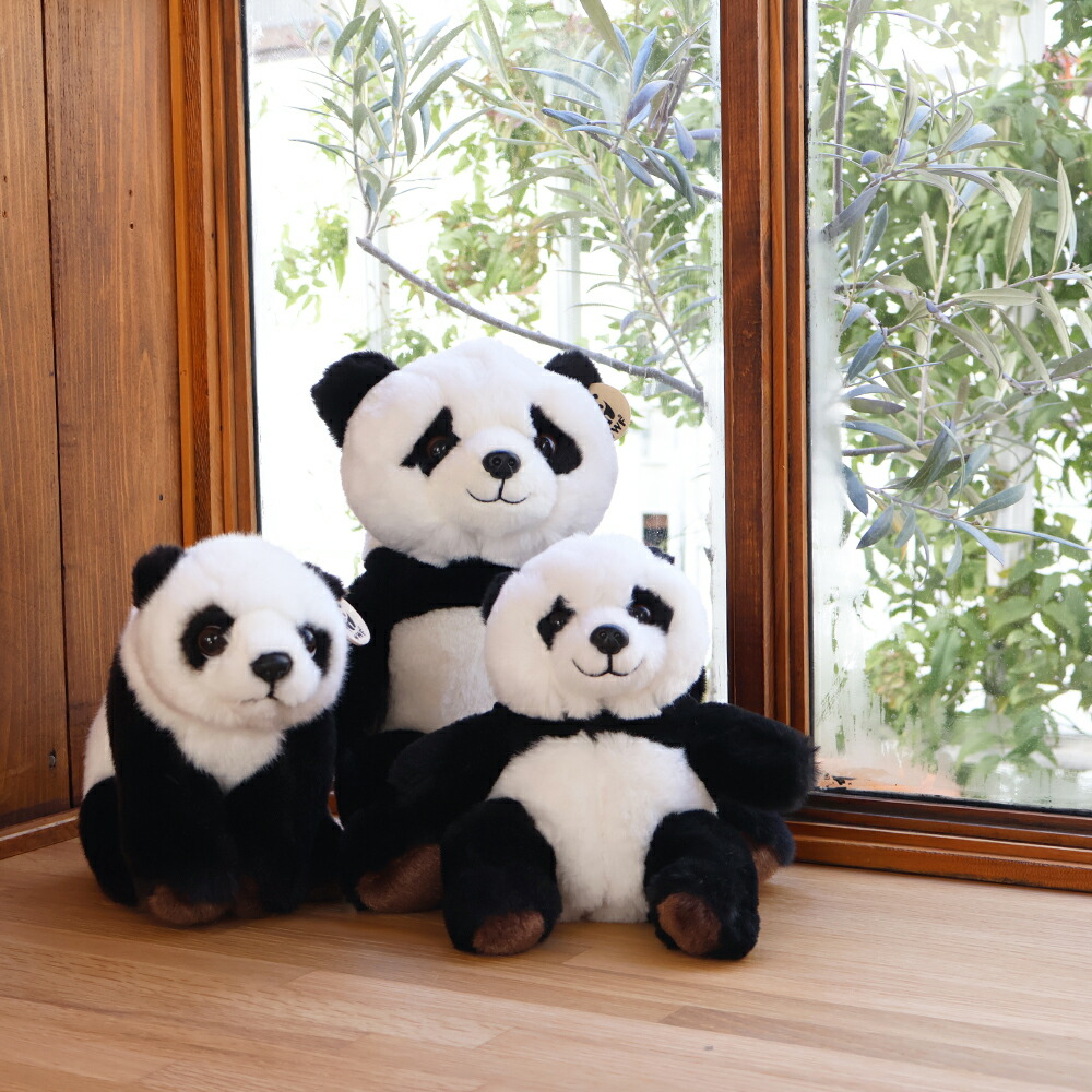 楽天市場】ぬいぐるみ 親子パンダ双子 ジャイアントパンダ〈動物
