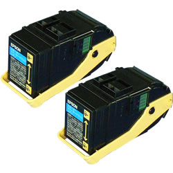 LPC3T18C ET薬莢 シアン 【2本仕掛ける】 エプソン（EPSON）用 リサイクルトナー 【再利用即納品】【リコール無料】【安全性のある引き受ける付】【リユース品】