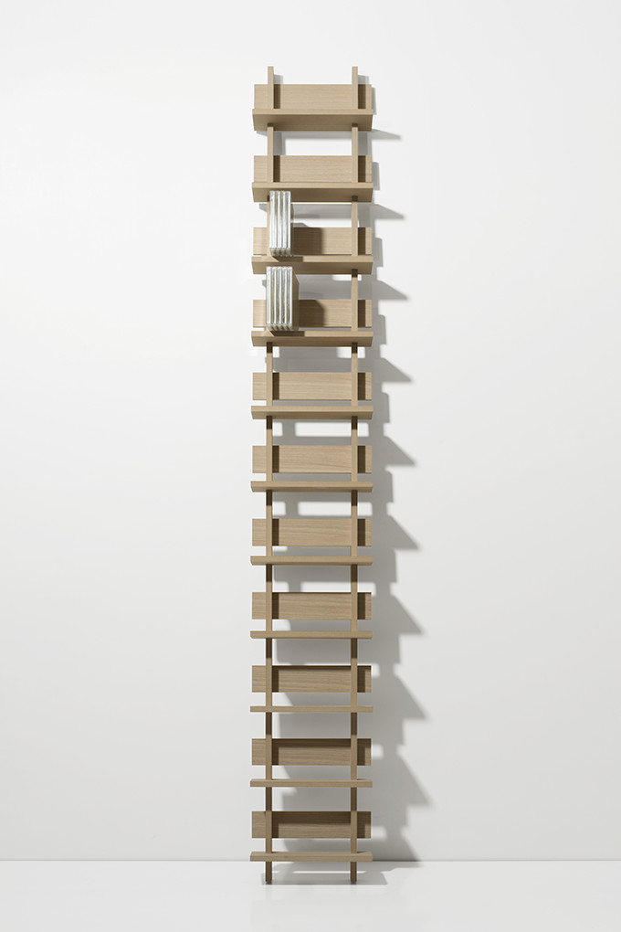 Margherita Cd Rack Wooden Dressing One Column Type Natural Cd Rack Wooden Dressing One Column Type Natural Storage Shelf Wall Mount Display Design Interior