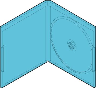 ブルーレイケース 12mm厚  blu 1枚用 ブルーレイディスク