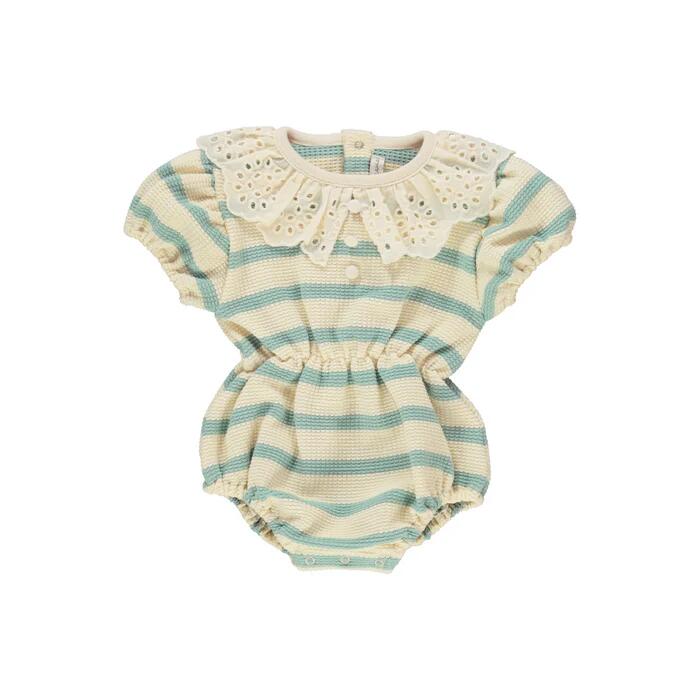 bebeorganic べべオーガニック ロンパース 総柄 半袖 レース 春夏 夏 オーガニックコットン bebe oraganic べべ オーガニック 赤ちゃん ベビー 出産祝い ギフト イギリス インポート 輸入 ベビー服 子供服 上質 高級 0歳1歳 1歳半 2歳 75 80 85 90 女の子 女子｜MARGO