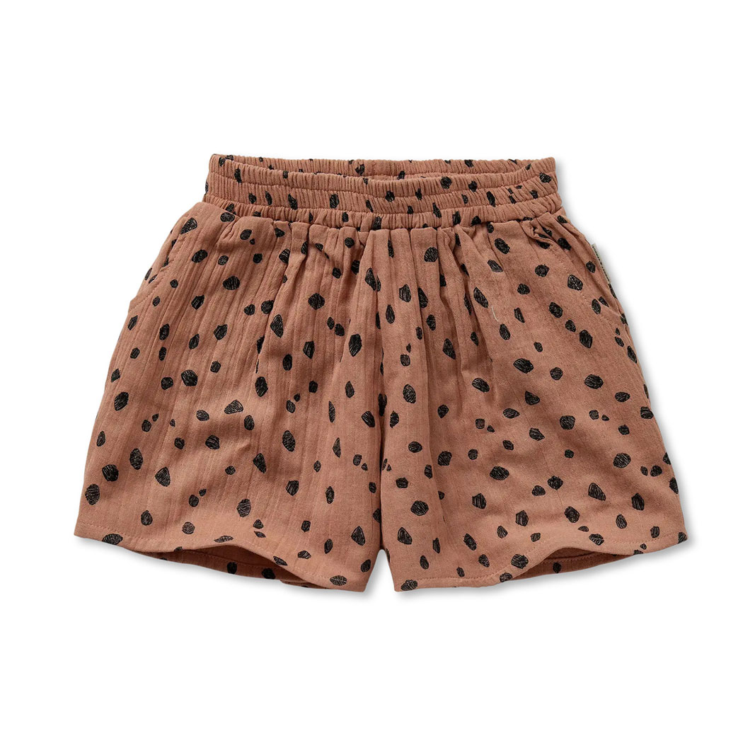 Sproet&Sprout パンツ ショートパンツ 春夏 春 夏 アニマル ブラウン 茶色 キャメル 動物柄 ベビー キッズ コットン 柔らかい 赤ちゃん 子供 出産祝い オランダ インポート 海外子供服 子供用 子供服 2歳 3歳 4歳 5歳 6歳 90 100 110 120 90cm 100cm 110cm 120cm