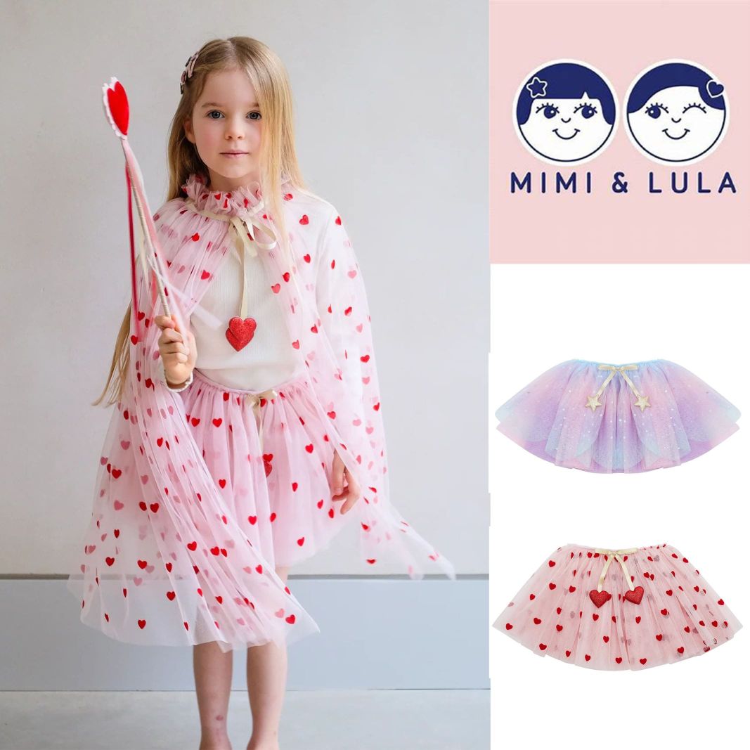 MIMI\u0026LULA チュチュスカート 虹 虹霓 ハート型 愛くるしい きらきら ドクウツギ 雑貨 手あそび お嬢さん お嬢さん ちびっ子 2歳 3歳 4歳 5歳 ガールズ 生み出すこと祝賀会 差し上げ物 生まれ落ちる日 差し上げ物 差し上げ物 今めかしい 成年者 ちびっ子 キッズ 淡彩 星 はやりっ児 シュロの葉 繻子 グリッター 引きつける