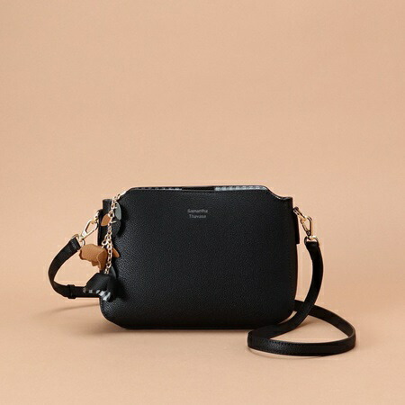 人気商品 サマンサタバサ ショルダーバッグ チャームデザインショルダーバッグ ブラック Samantha Thavasa Grand Lounge 売れ筋ランキングも掲載中 Aqsasport Org