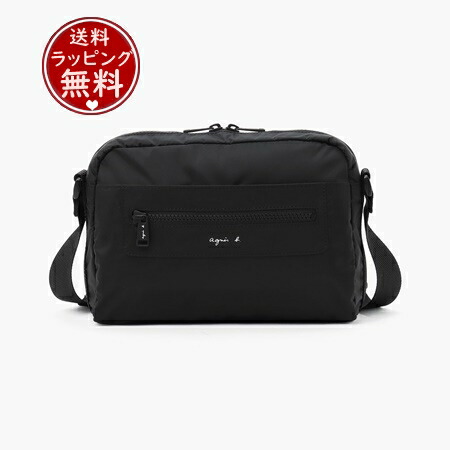 【無料ラッピング】 アニエスべー agnes b 【ユニセックス】 ショルダーバッグ ブラック メンズ レディース ブランド 正規品 新品 ギフト プレゼント 人気 おすすめ 誕生日 クリスマス 送料無料
