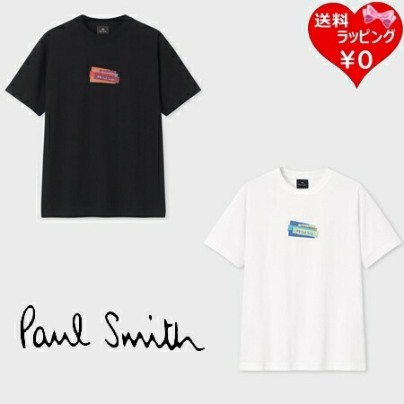 【Paul Smith】\"Shadow Logo\" Tシャツ コットン ロゴ 刺繍 天竺 Paul Smith】Shadow Logo Tシャツ コットン ロゴ 刺繍 天竺