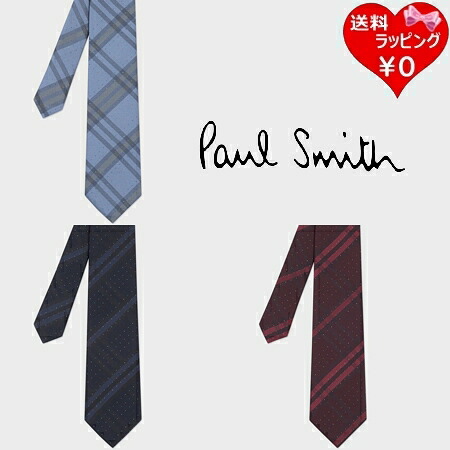 【無料ラッピング】 ポールスミス Paul Smith ネクタイ カラードット チェック タイ 日本製 送料無料
