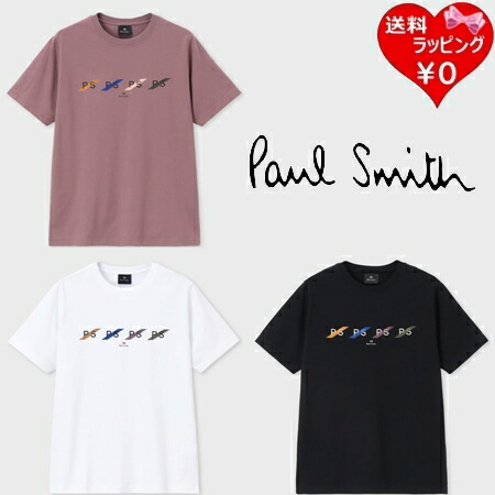 【無料ラッピング】 ポールスミス Paul Smith Tシャツ PSスラッシュロゴ 半袖Tシャツ 綿100% 送料無料