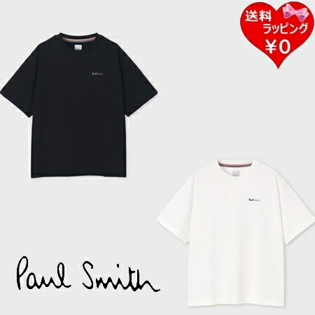 【無料ラッピング】 ポールスミス Paul Smith Tシャツ ウィメンズ バイカラーロゴ 綿100% ブランド 正規品 新品 ギフト プレゼント 人気 おすすめ 誕生日 記念日 クリスマス 送料無料