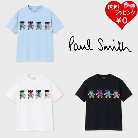 【無料ラッピング】 ポールスミス Paul Smith Tシャツ ウィメンズ Painted Mini Bears 綿100% ブランド 正規品 新品 ギフト プレゼント 人気 おすすめ 誕生日 記念日 クリスマス 送料無料