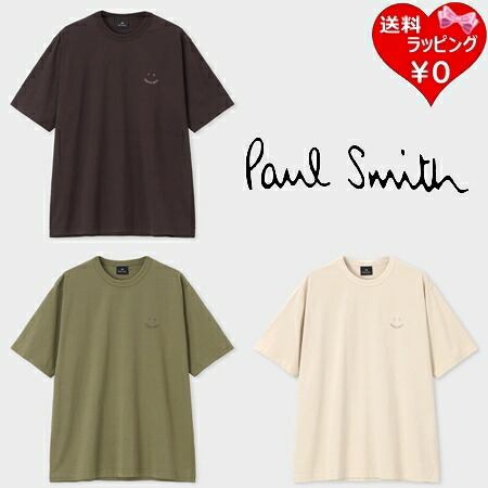 【無料ラッピング】 ポールスミス Paul Smith Tシャツ Happy ガーメントダイ コットン100%ブランド 正規品 新品 ギフト プレゼント 人気 おすすめ 誕生日 記念日 クリスマス 送料無料