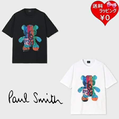 【SALE】 【無料ラッピング】 極点スミス Paul Smith Ｔシャツ Graffiti Bear 半袖 綿100% ブランド名 置き目品 新品 差し上げ物 差し上げ物 一般受け おすすめ 生まれ落ちる日 不死化日 クリスマス 貨物輸送無料