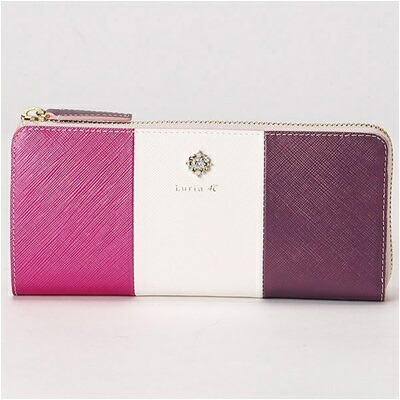 財布 Loungeルリア4 財布 ケース 4 L字ファスナー長財布 バイオレット Grand レディース財布 ルリアヨンドシー Luria ポールスミス バッグ レディース 送料無料 ギフト お祝い 正規品 入学祝 就職祝 新品 記念日 クリスマス プレゼント かわいい キラキラ