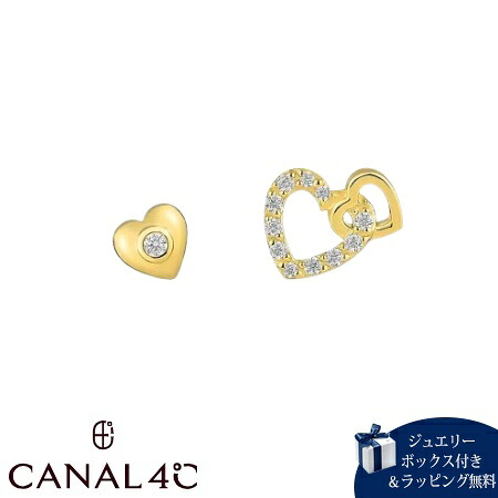 【無料ラッピング】 カナルヨンドシー Canal 4℃ カナル4℃ ピアス シルバー EARFLOW ハート アシンメトリー キュービックジルコニア レディース ブランド 正規品 新品 ギフト プレゼント 人気 おすすめ 誕生日 記念日 クリスマス 送料無料|Grand Lounge