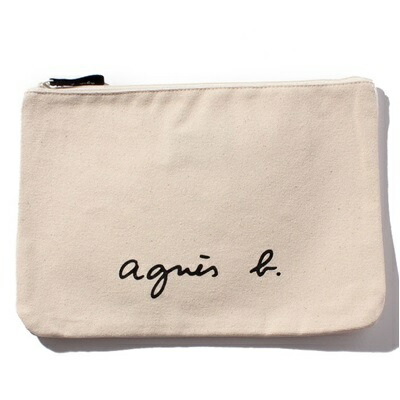 【無料ラッピング】 アニエスべー ポーチ ロゴ アイボリー agnes b メンズ レディース ブランド 正規品 新品 ギフト プレゼント 人気 おすすめ 誕生日 記念日 クリスマス 送料無料