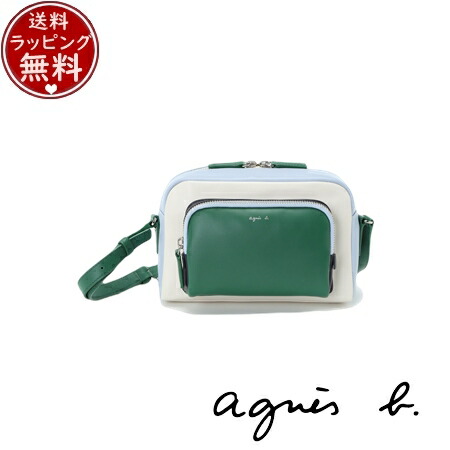 【無料ラッピング】 アニエスベー agnes b バッグ ショルダーバッグ ホワイト ブランド 正規品 新品 ギフト プレゼント 人気 おすすめ 誕生日 記念日 クリスマス 送料無料