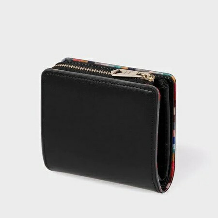 ポールスミス Paul Smith 折財布 スワールエッジ 2つ折り財布 ブラック