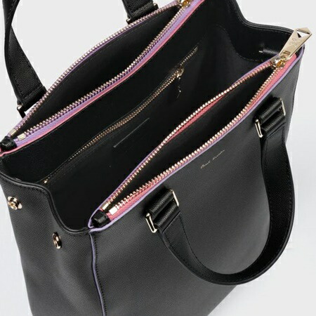 ポールスミス Paul Smith トートバッグ ダブルジップ 2way ブラック Liceochiloe Cl