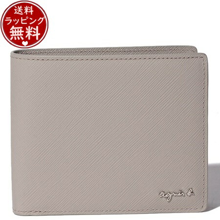 【無料ラッピング】 アニエスべー agnes b 折財布 ウォレット グレー メンズ レディース ブランド 正規品 新品 ギフト プレゼント 人気 おすすめ 誕生日 クリスマス 送料無料