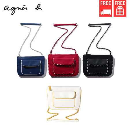 【無料ラッピング】 アニエスべー agnes b ショルダーバッグ 2way メンズ レディース ブランド 正規品 新品 ギフト プレゼント 人気 おすすめ 誕生日 記念日 クリスマス 送料無料