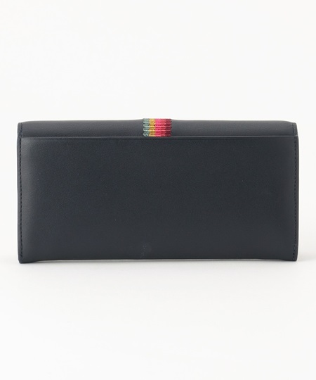 ポールスミス 財布 長財布 フラップ レディース エンブロイダードストライプ キャメル Paul Smith ポールスミス 財布 長財布 フラップ レディース エンブロイダードストライプ キャメル Paul Smith