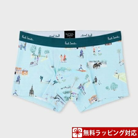 ボクサーパンツ 日本最大のブランド Smith Paul M サックス プリント Park London ボクサーパンツ ポールスミス Beachsidecliniccr Com