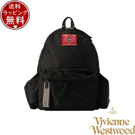 【無料ラッピング】 ヴィヴィアン 酉の方角材木 Vivienne Westwood 御徒面子 背嚢 TANGLED ORB JACQUARD 背嚢M 黒いこと 貨物輸送無料 バッグ-バッグ・小物・ブランド雑貨-レディースバッグ