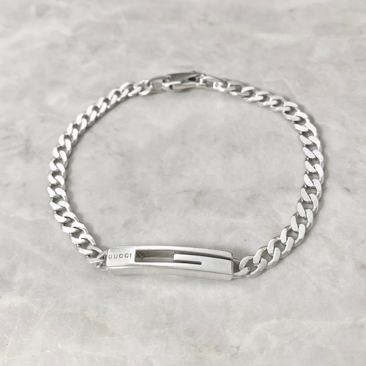 楽天市場】グッチ ブレスレット スモールカットアウトG 銀製 ブレス