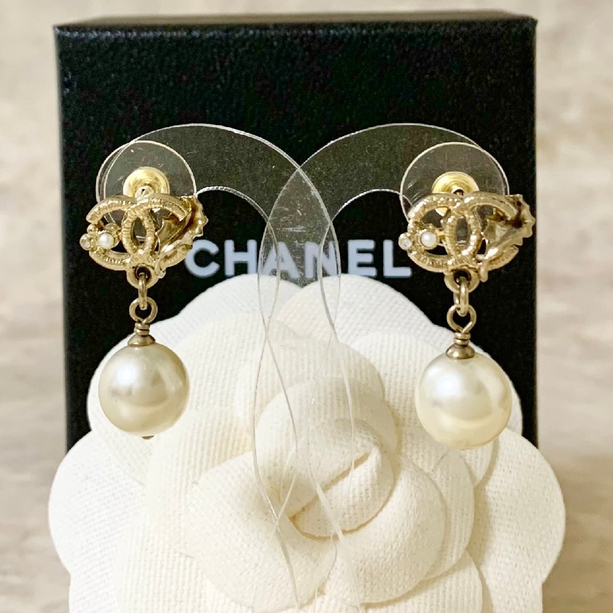楽天市場】【中古】シャネル ピアス フラワーモチーフ ココ