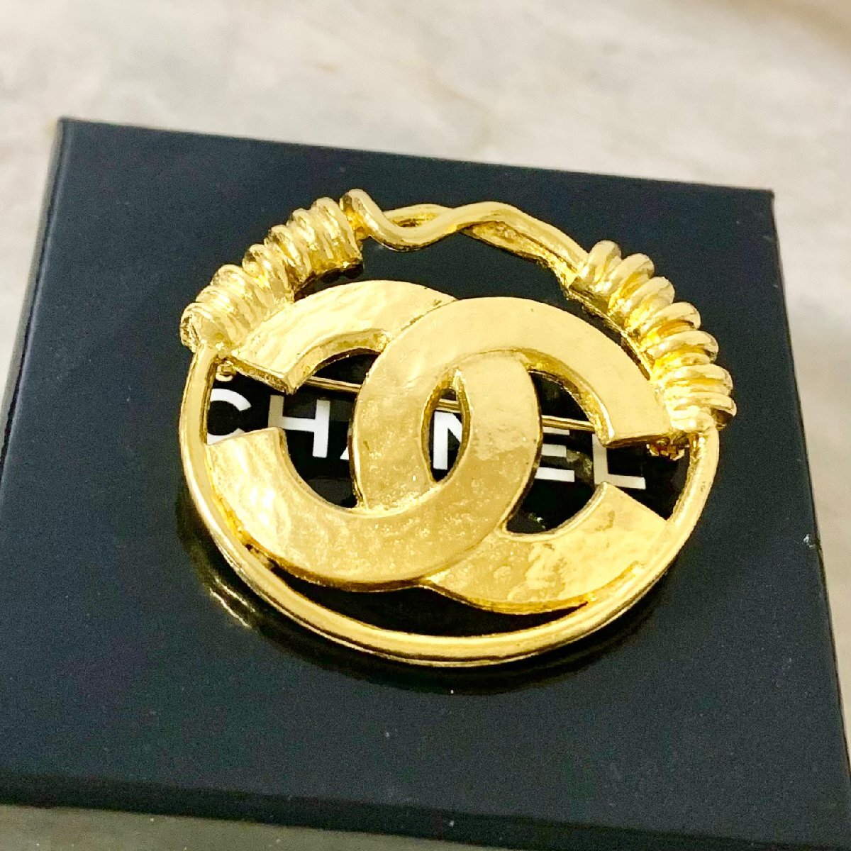 楽天市場】CHANEL□ キルティングココマーク ブローチ ヴィンテージ