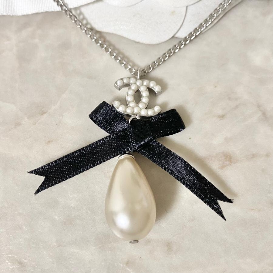楽天市場】CHANEL シャネル ココマーク No.5 リボン ネックレス