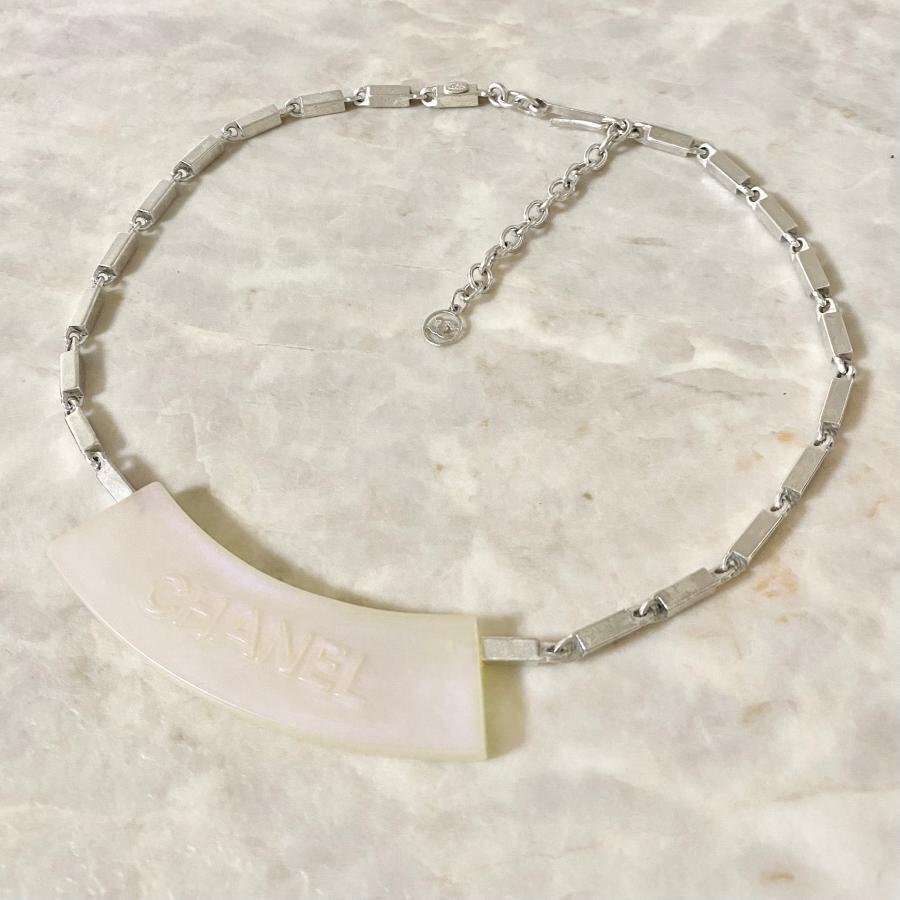 楽天市場】シャネル CHANEL プレートネックレス ネックレス
