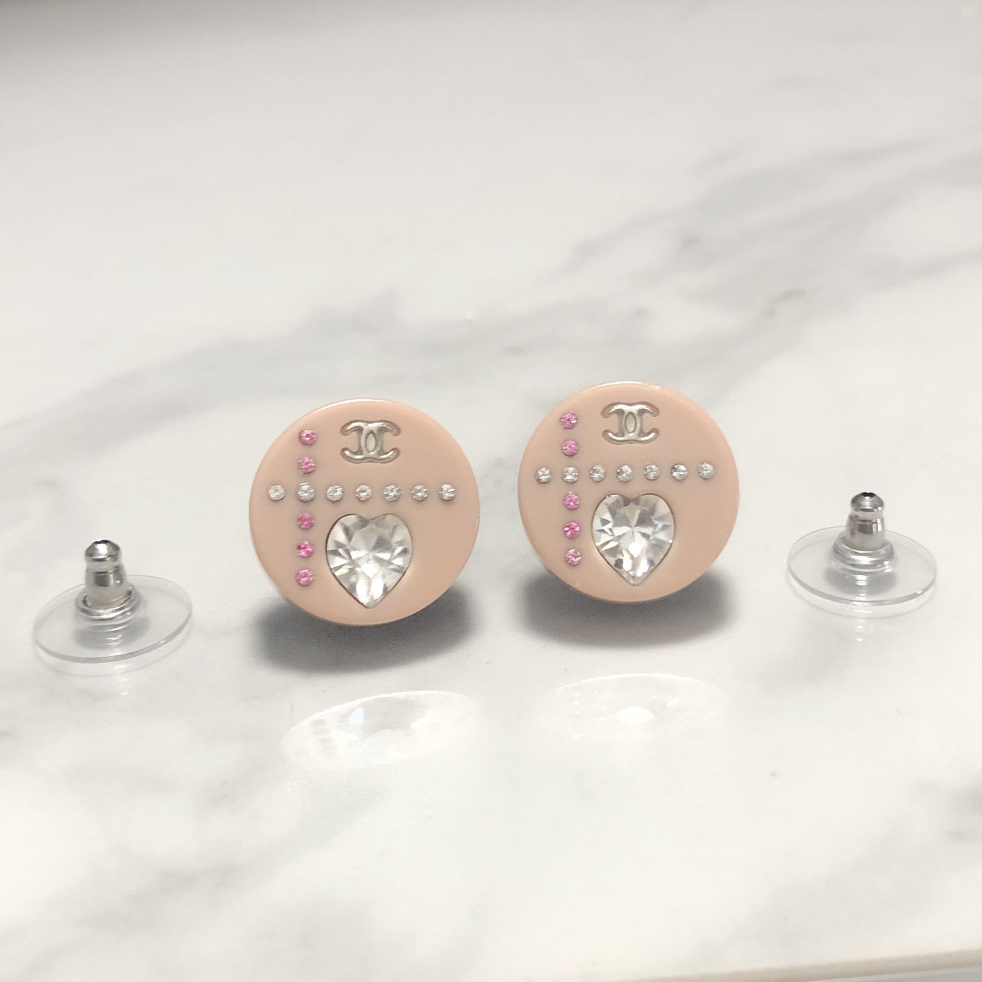 楽天市場】CHANEL シャネル ピアス ココマーク ハート クリスタル