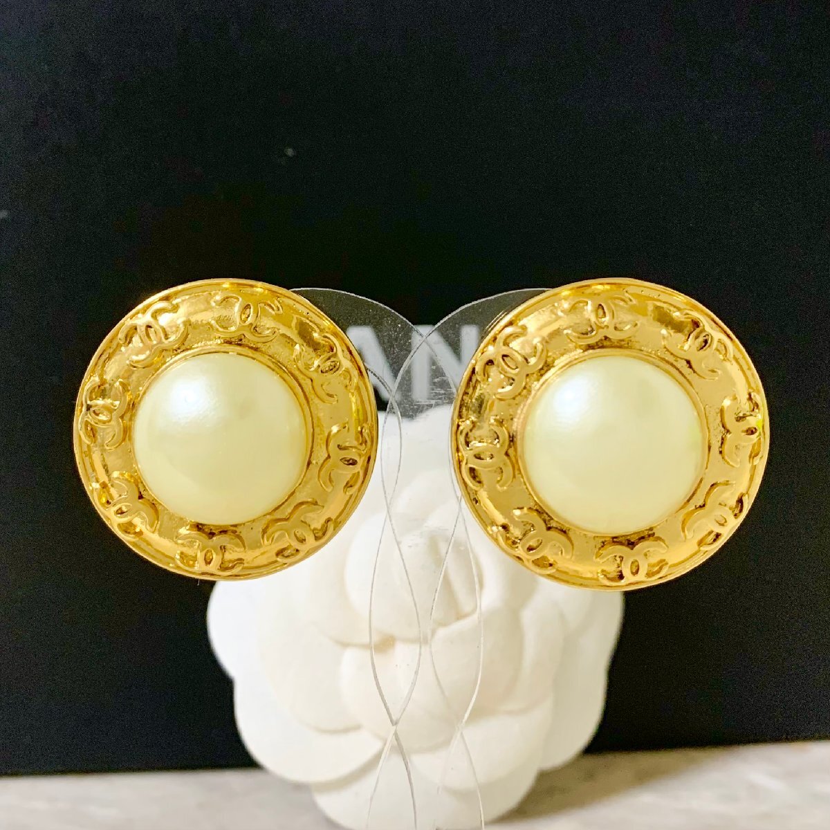 楽天市場】◇CHANEL シャネル ココマーク フェイクパール