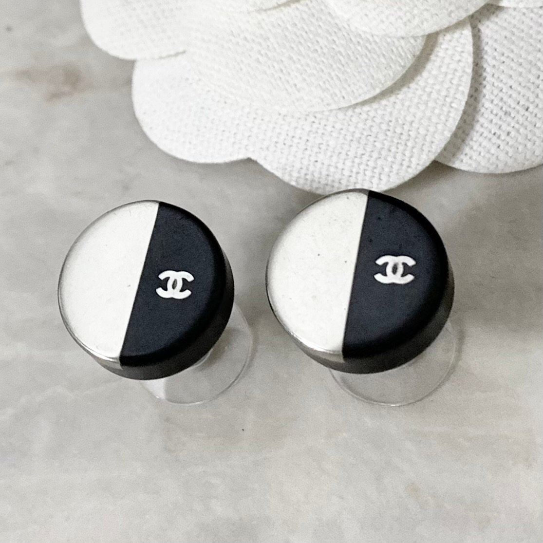 シャネル　CHANEL   ココマーク　ピアス　金属素材　ブラックピアス 楽天市場】シャネル CHANEL ピアス ココマーク ブラックx