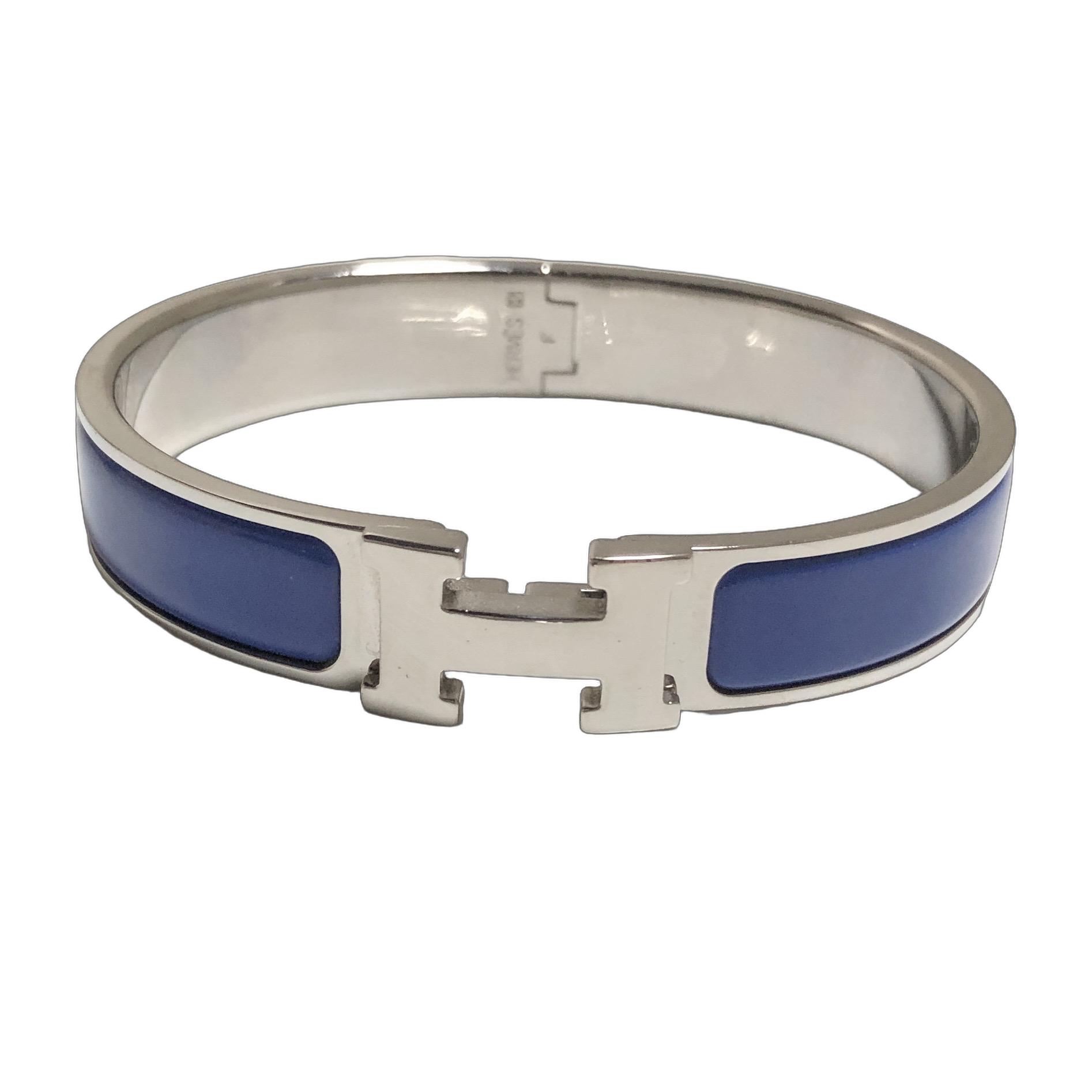 HERMES ブルー・ゴールド バングル 中古】 エルメス HERMES バングル 楽器 エマイユ ゴールド