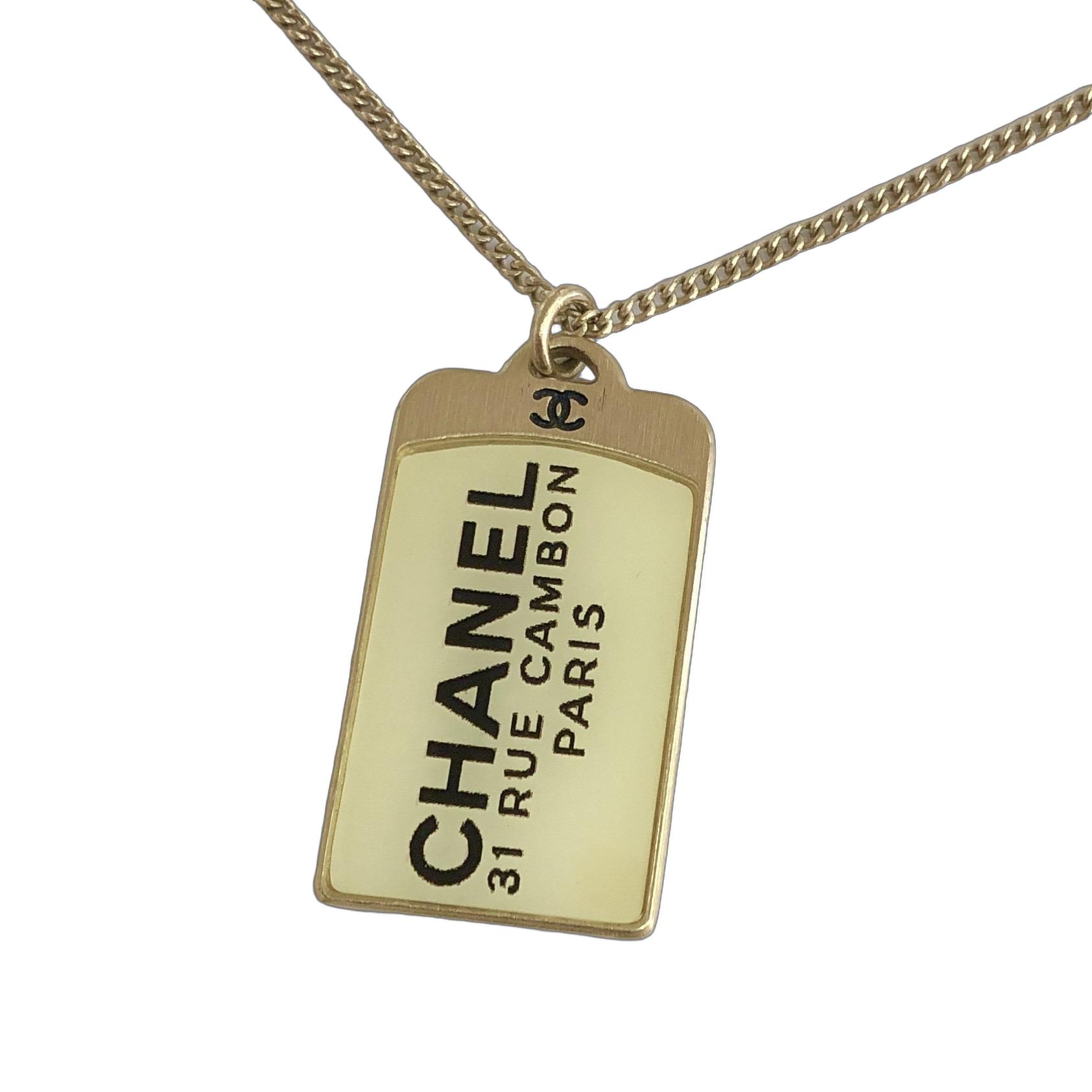 楽天市場】【中古】CHANEL シャネル ネックレス カンボンプレート ココ