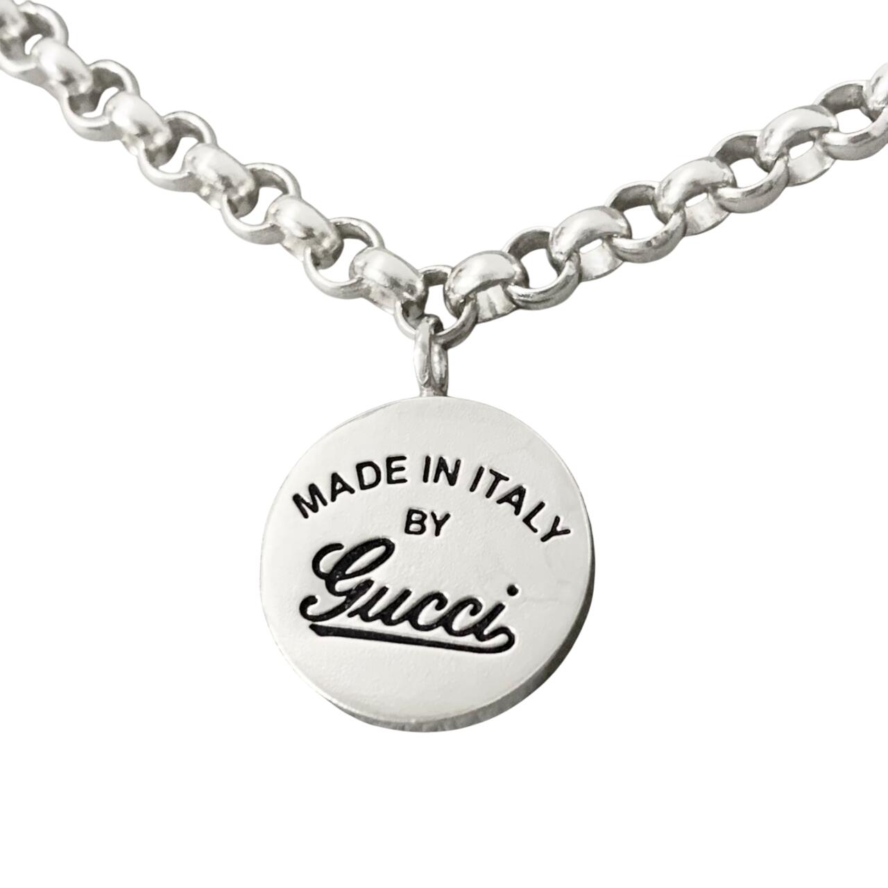 楽天市場】GUCCI グッチ ダブルチェーン プレート ネックレス