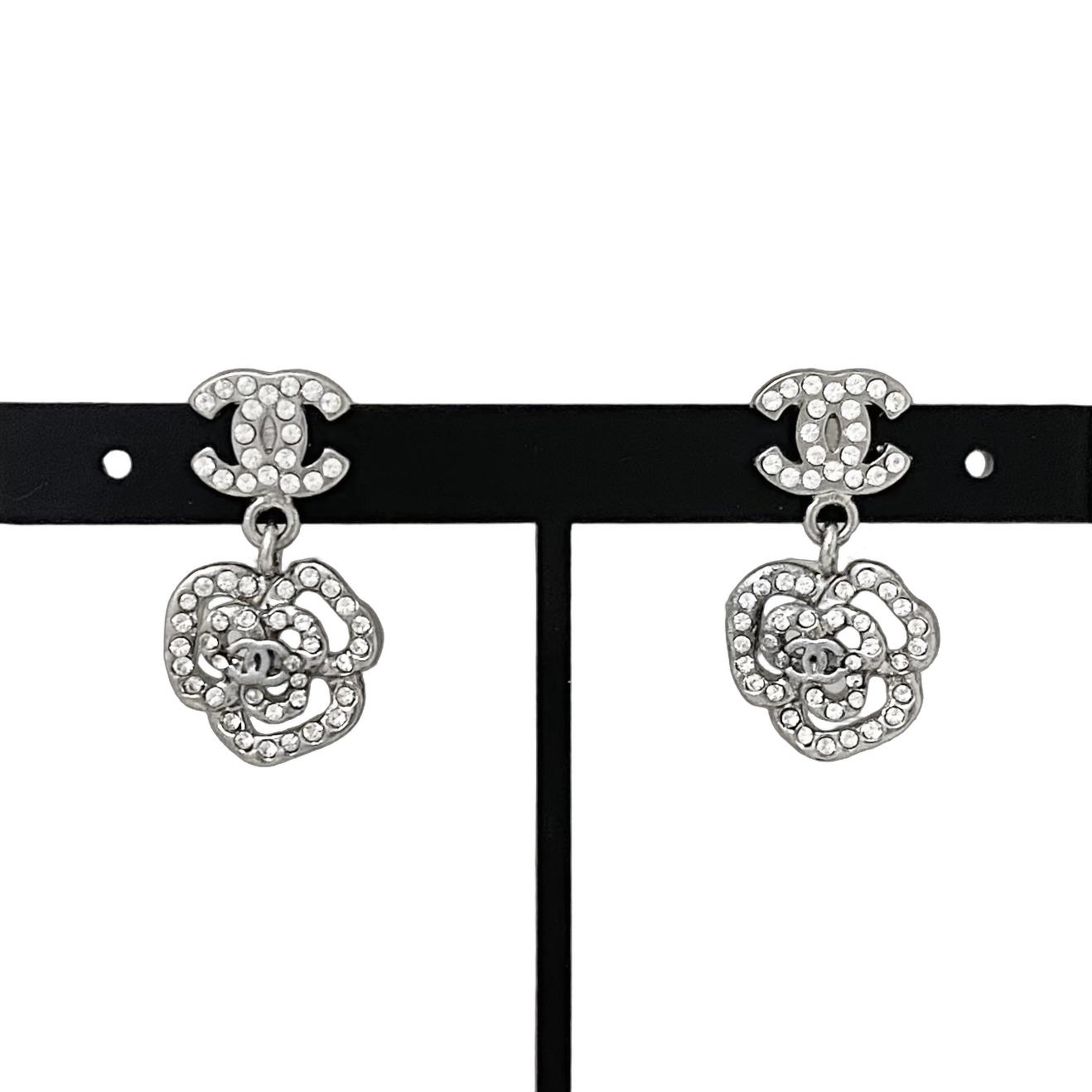 楽天市場】シャネル CHANEL ピアス カメリア スウィング ドロップ