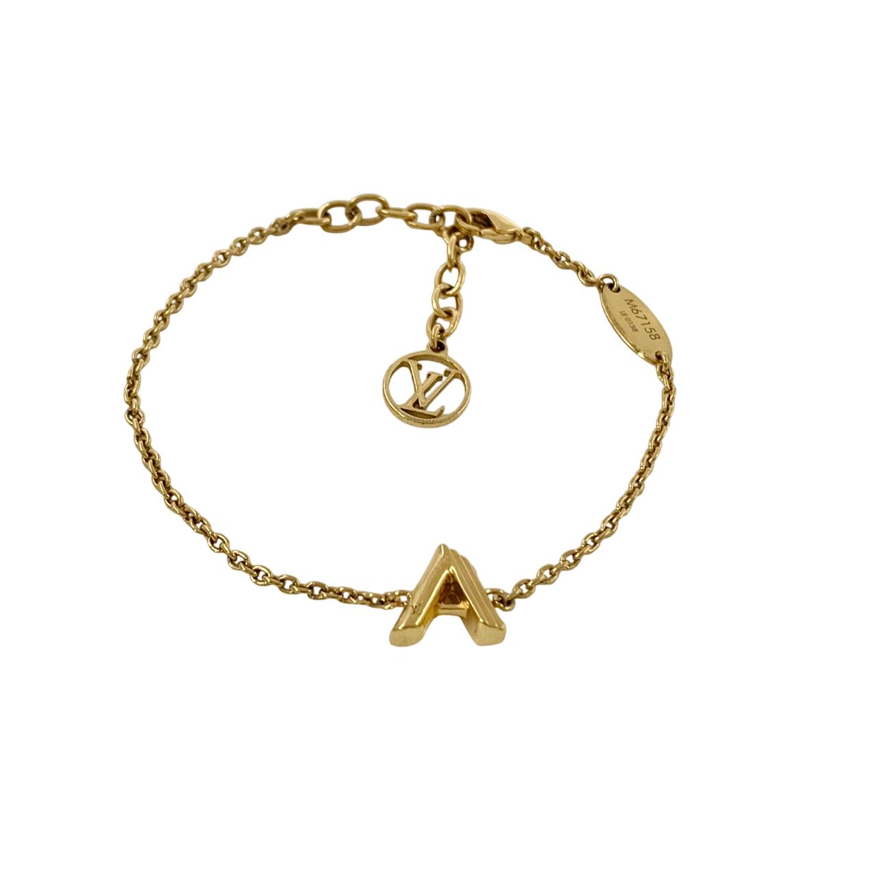 ゴールド（金色）系 Louis Vuitton イニシャルM ゴールドブレスレット